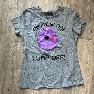 Adventure Time Gray Tee Lumpy Space Princess Cartoon Network XL